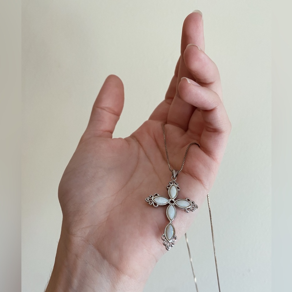 Silver Cross Necklace